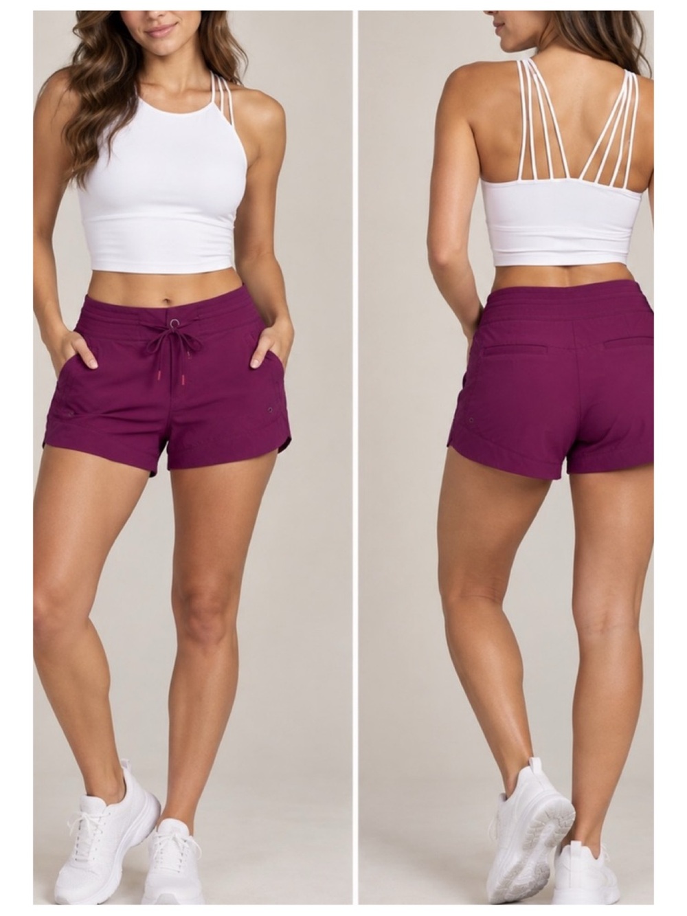 Athleta Hudson Board Shorts Women's 12 Exotic Fuchsia Gorpcore